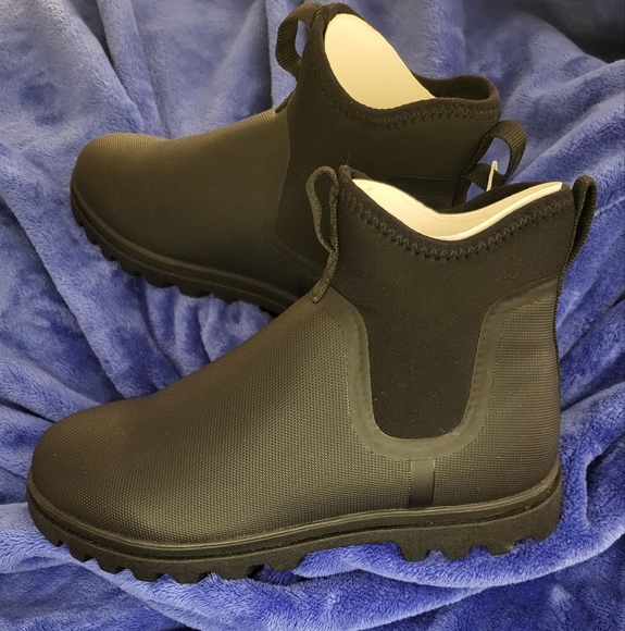 Native M7W9 Jiffy Black water-resistant ankle boots - Picture 1 of 8